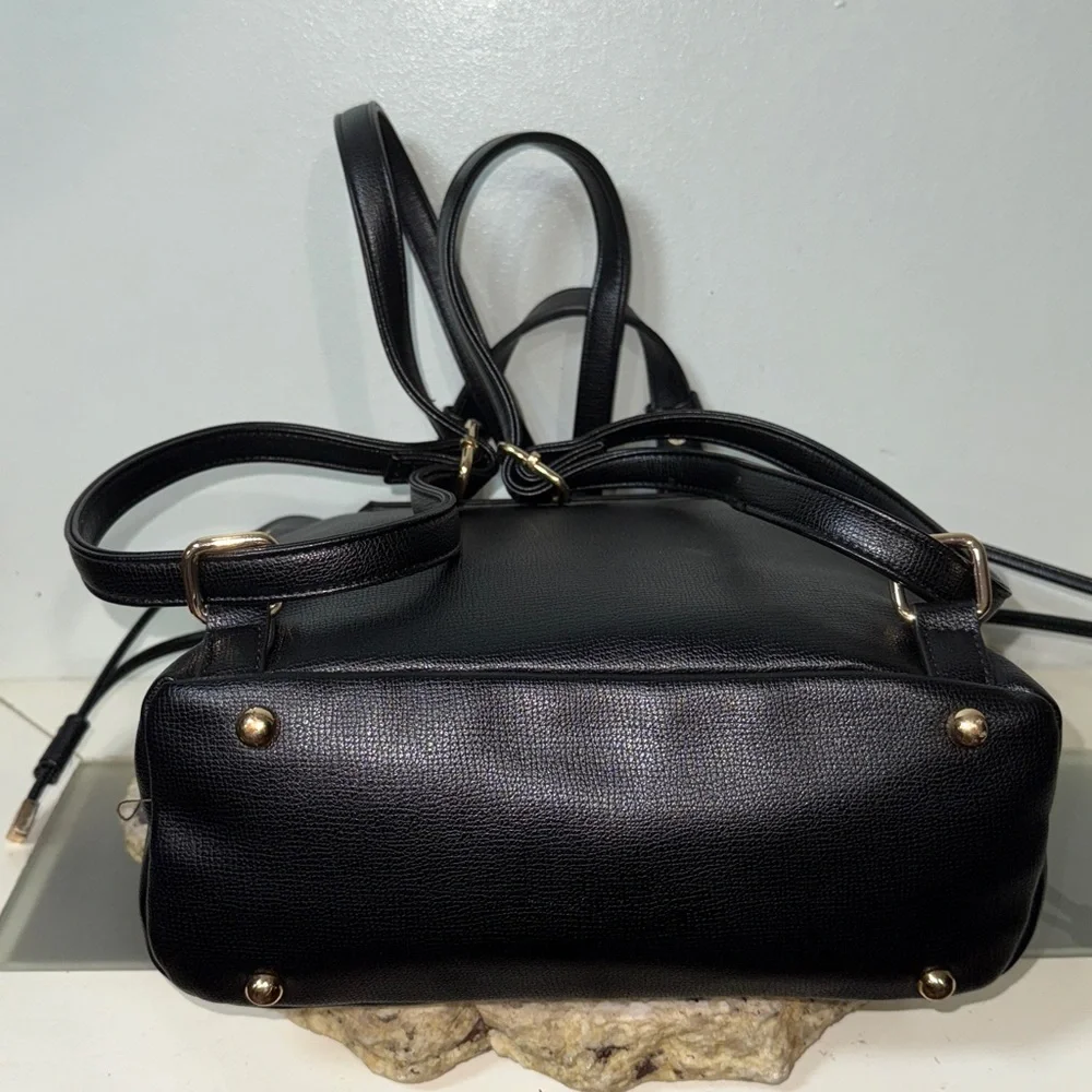 DUNE LONDON GENUINE CALF HAIR SAFFIANO LEATHER CHEETAH LEOPARD BACKPACK